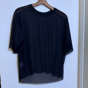 Dolls Kill Black Sheer Top